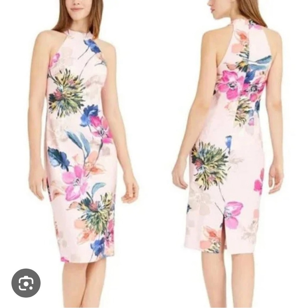 Trina Turk Pink and White Dress